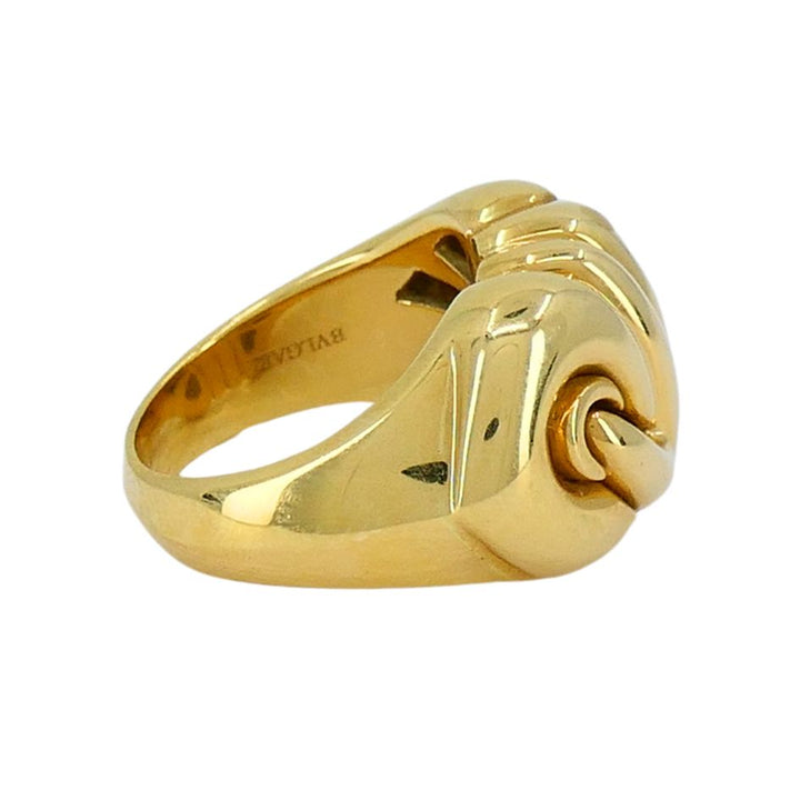 Bvlgari 18k Gold Doppio Cuore Ring