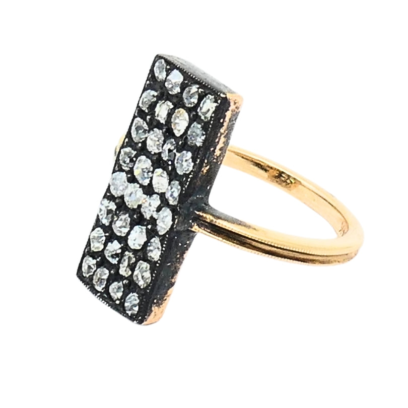 Victorian Revival Diamond Ring 14k Gold