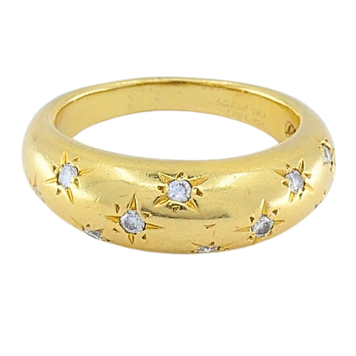 Van Cleef & Arpels Diamond 18k Gold Starburst Ring
