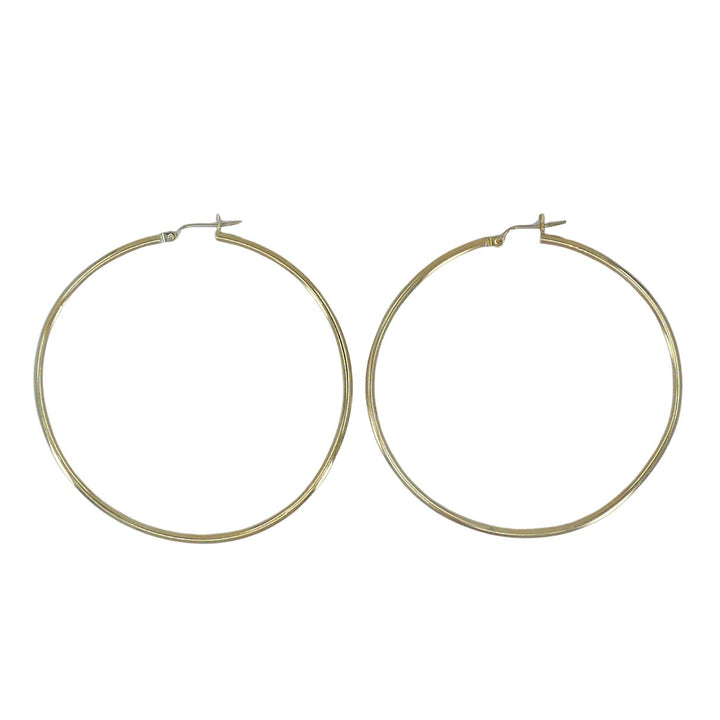 14k Gold Large Hoop Earrings