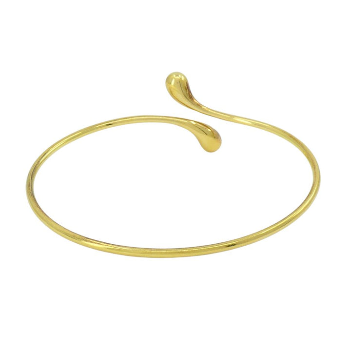 Elsa Peretti for Tiffany & Co. 18k Gold Teardrop Bypass Bangle Bracelet