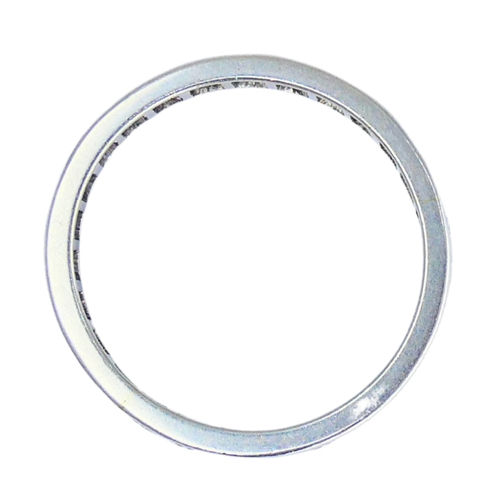Wedding Band Platinum Diamond Eternity Ring 1960s Estate Jewelry