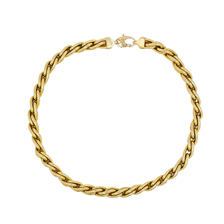 14k Gold Chain Necklace Chunky Oval Link Vintage Jewelry