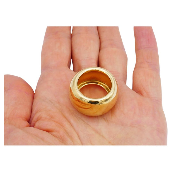 Pomellato Cigar Band Ring 18k Gold Size 6.5