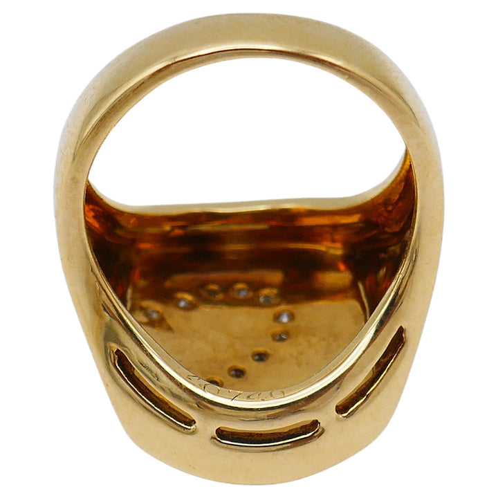 Vintage Cartier Ring Enamel Gold