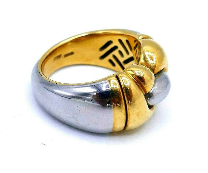 Bulgari Parentesi Yellow Gold Hematite Ring