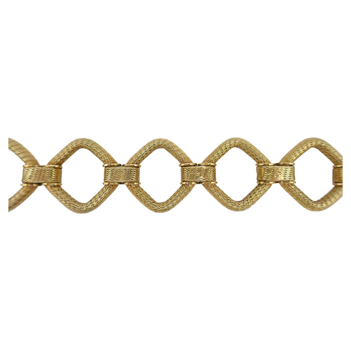 18k Gold Bracelet Rhombus Link