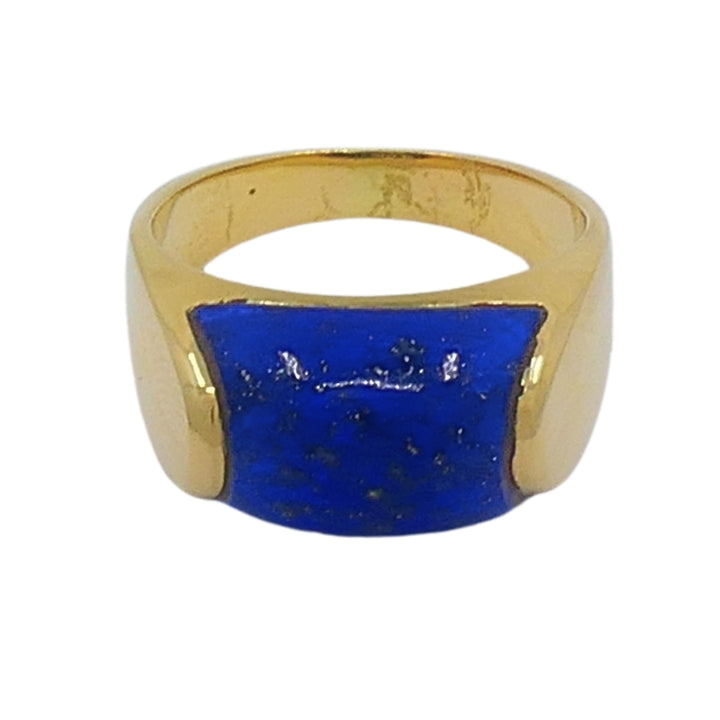 Bvlgari Bulgari Tronchetto Ring 18k Gold Lapis Lazuli