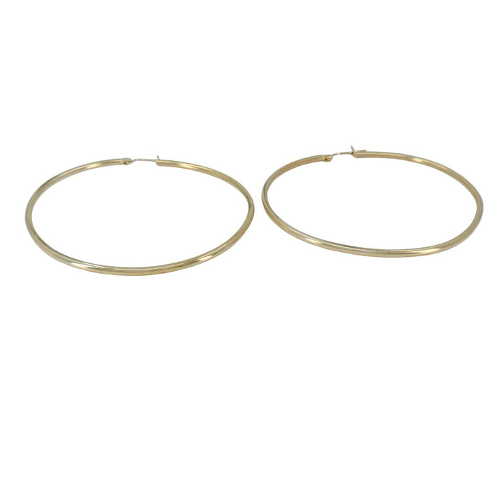 14k Gold Large Hoop Earrings