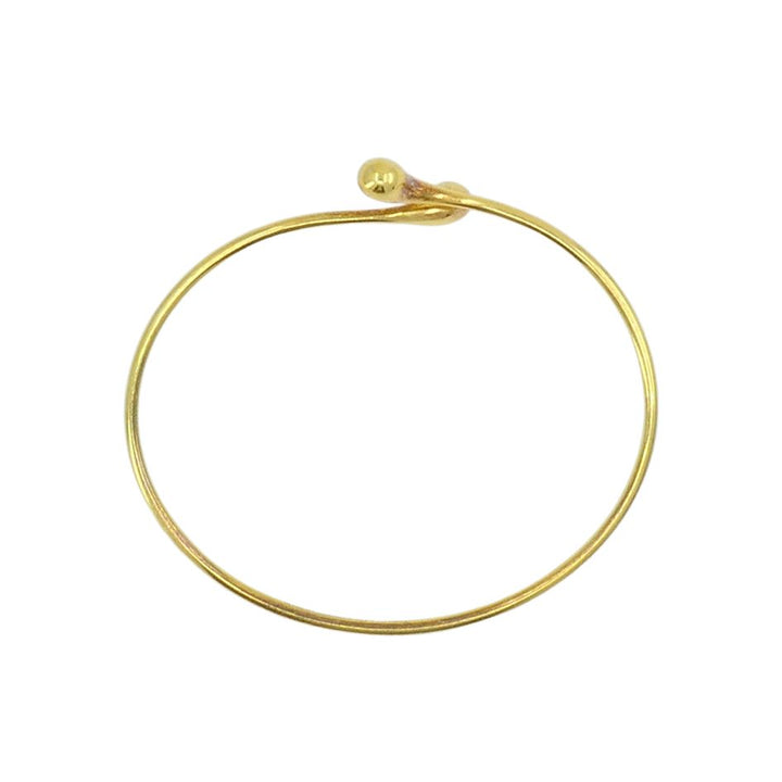 Elsa Peretti for Tiffany & Co. 18k Gold Teardrop Bypass Bangle Bracelet