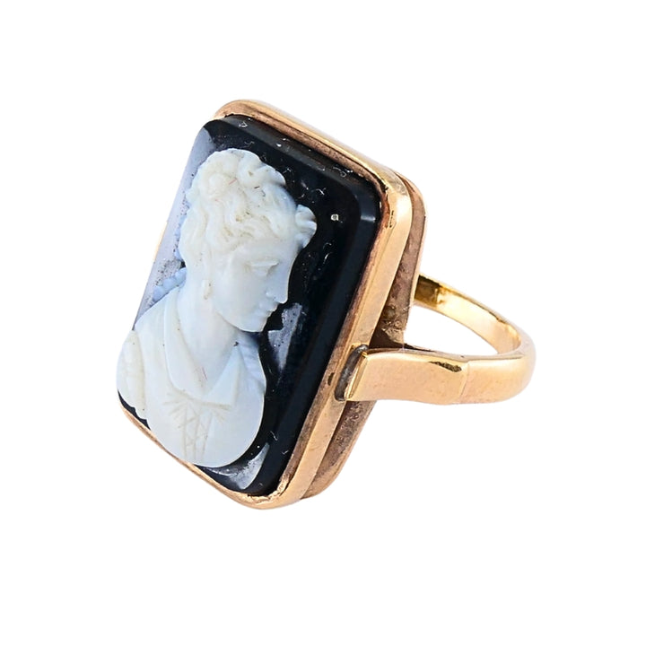 Antique Ring 14k Carved Cameo