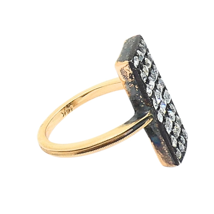 Victorian Revival Diamond Ring 14k Gold