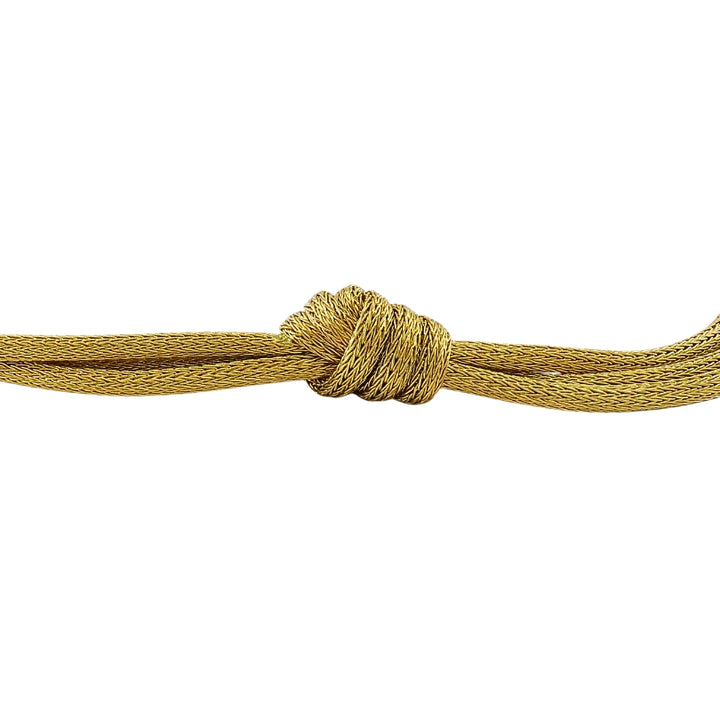 18k Gold Multi-Strand Knot Necklace