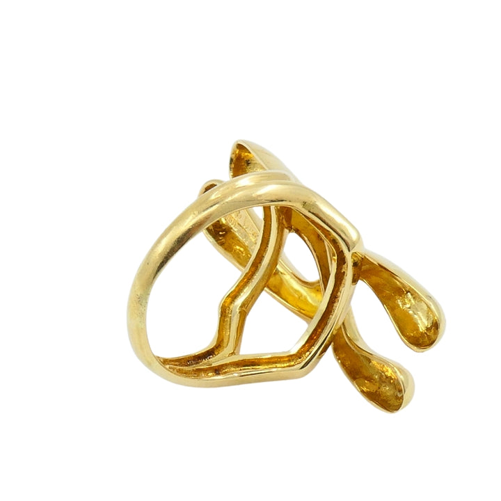Ilias Lalaounis Ring 18k Gold Chromosome Motif