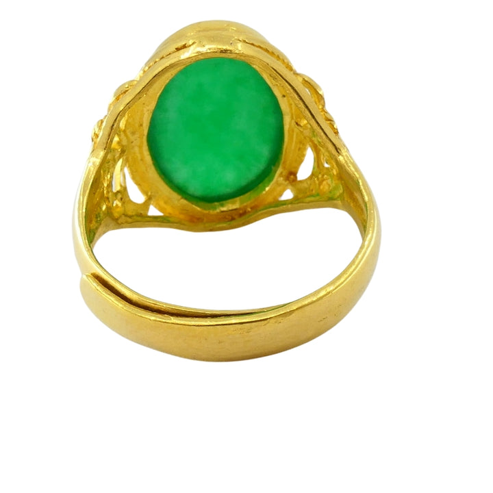 Antique Ring Jade 18k Gold