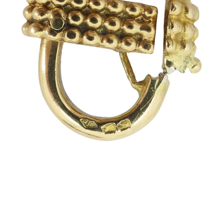 1970s Boucheron 18k Gold Coral Lapis Lazuli Pendant