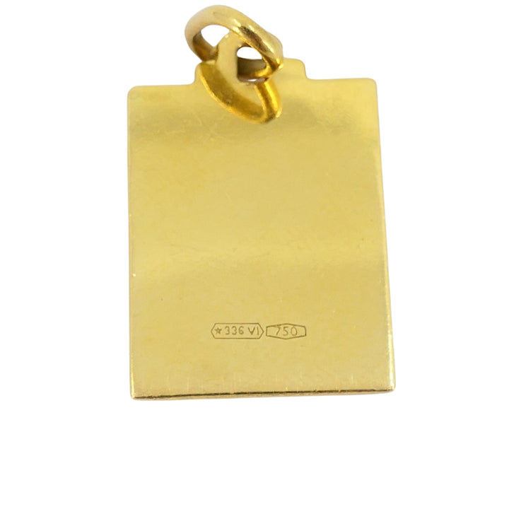 Leo Lion 18k Gold Charm Vintage Pendant