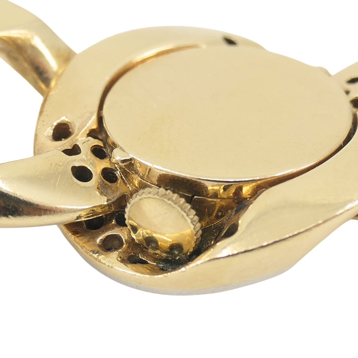 Vintage Diamond Watch Betteridge Curblink Chain Bracelet 14k Gold