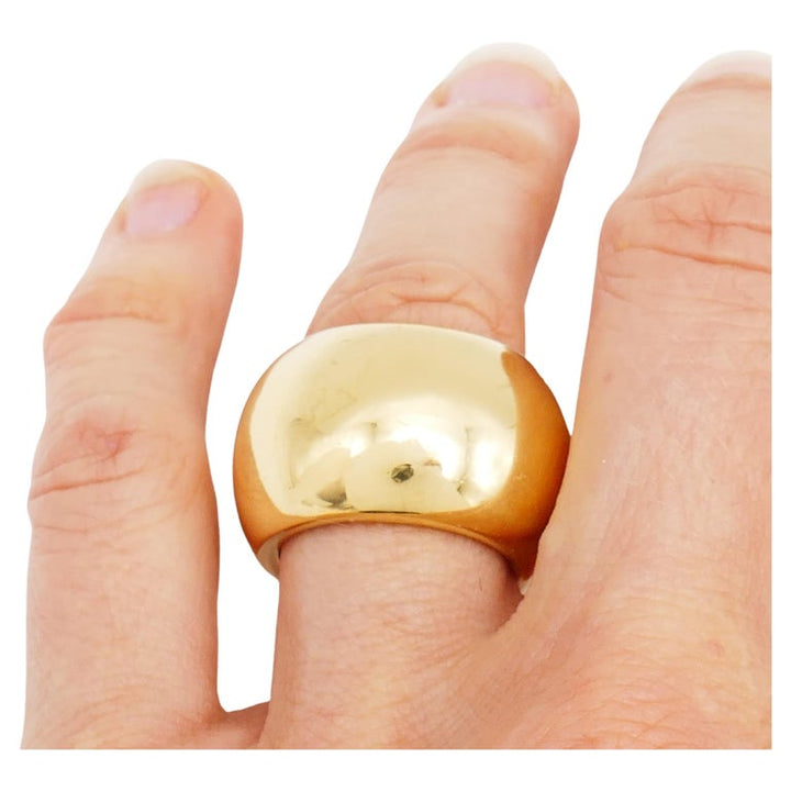 Pomellato Cigar Band Ring 18k Gold Size 6.5