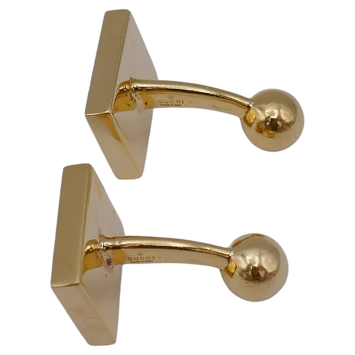 Vintage Gucci Gold Cufflinks Onyx