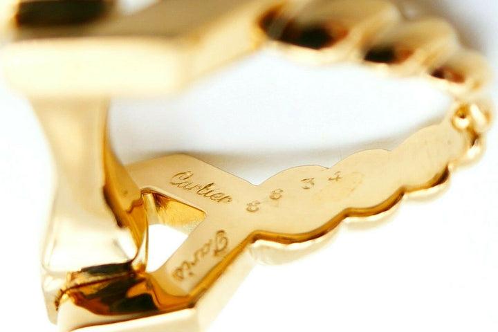Cartier Vintage Yellow Gold Stirrup Cufflinks