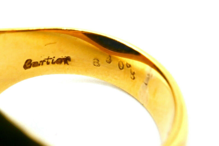 Cartier Vintage Lapis Lazuli Yellow Gold Signet Ring