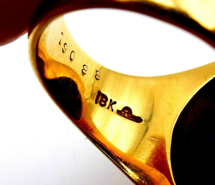 Cartier Vintage Lapis Lazuli Yellow Gold Signet Ring