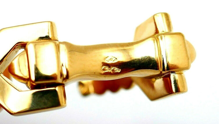 Cartier Vintage Yellow Gold Stirrup Cufflinks