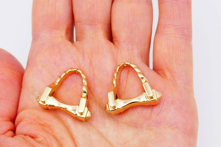 Cartier Vintage Yellow Gold Stirrup Cufflinks