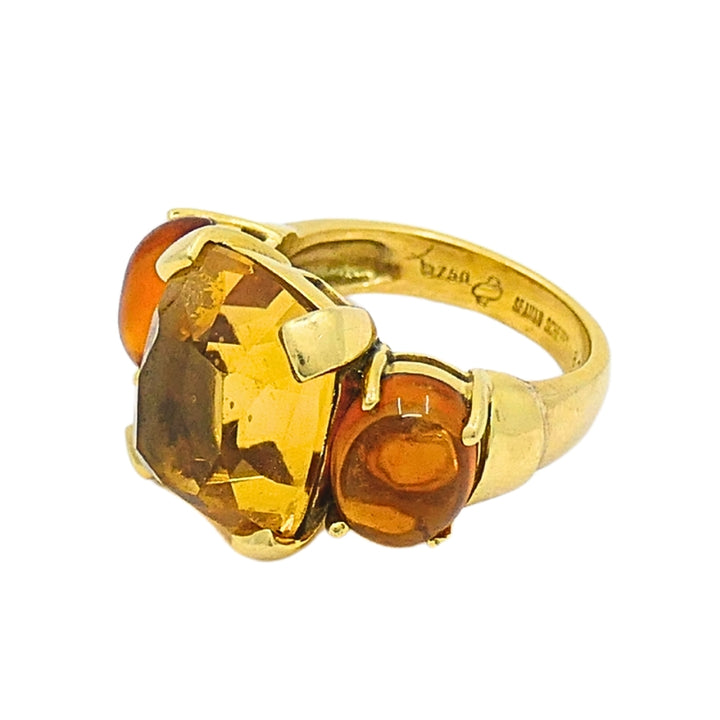 Seaman Schepps Ring 18k Gold Citrine