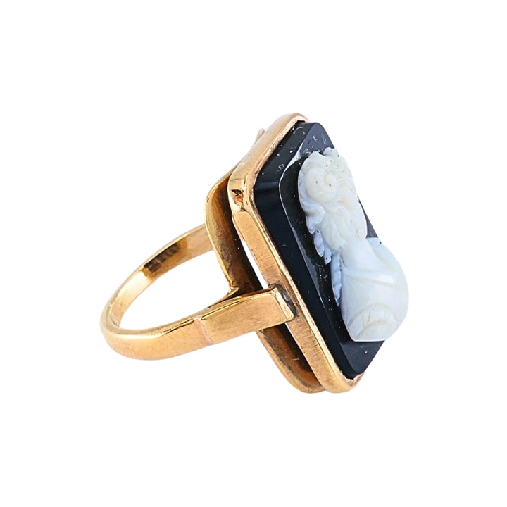 Antique Ring 14k Carved Cameo