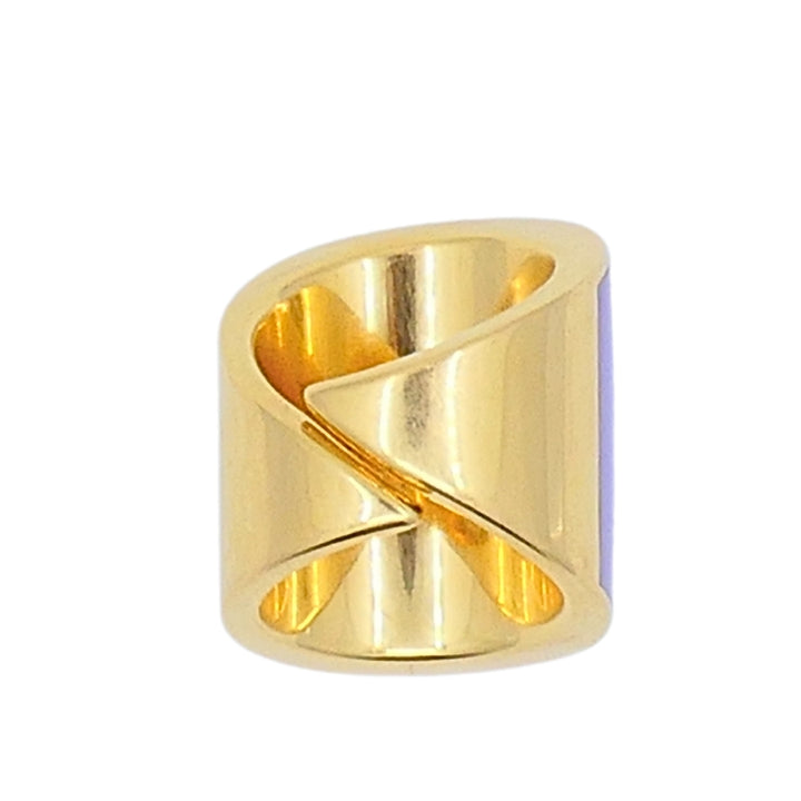 Vhernier 18k Gold Violet Chalcedony Statement Ring