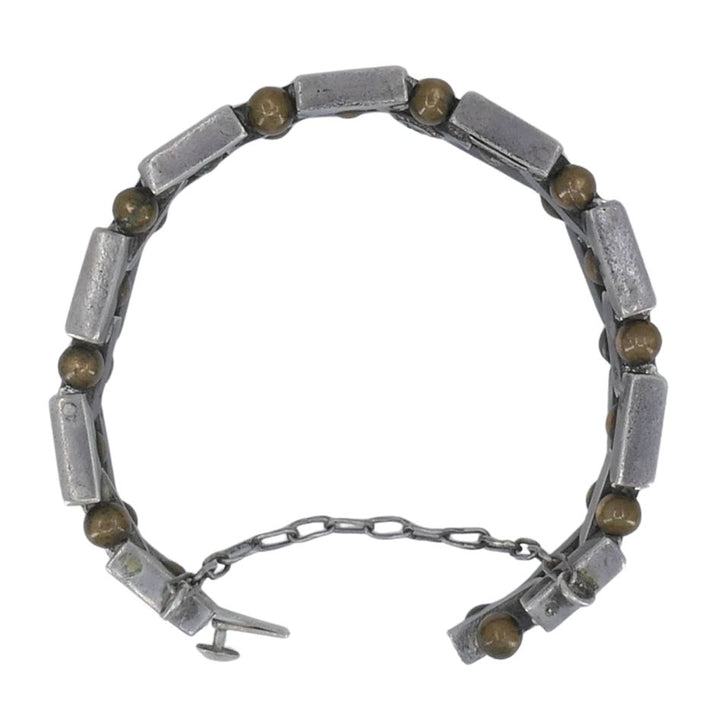 Vintage William Spratling Mexico Silver Bronze Bracelet