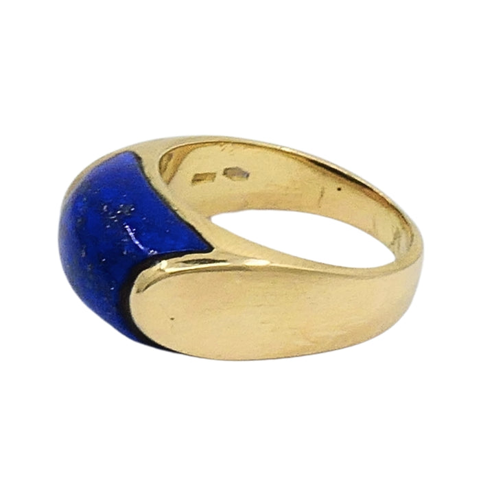 Bvlgari Bulgari Tronchetto Ring 18k Gold Lapis Lazuli