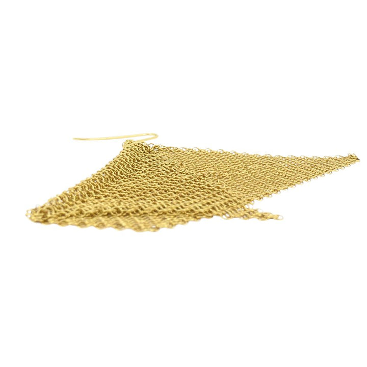 Elsa Peretti for Tiffany & Co. 18k Gold Large Mesh Drop Earrings