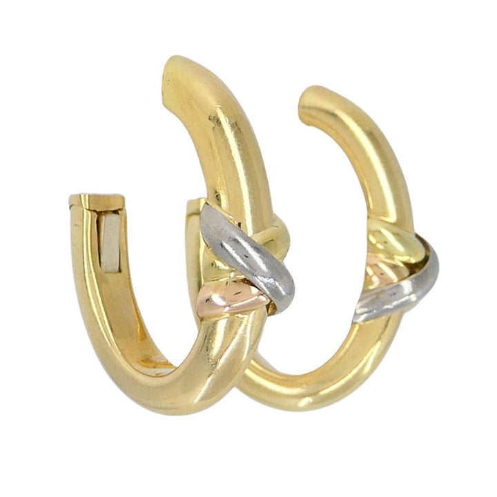 1995 Cartier 18k Gold Trinity Hoop Earrings