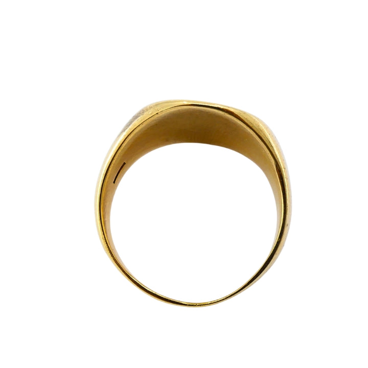 Vintage 10k Gold Monogram Signet Ring