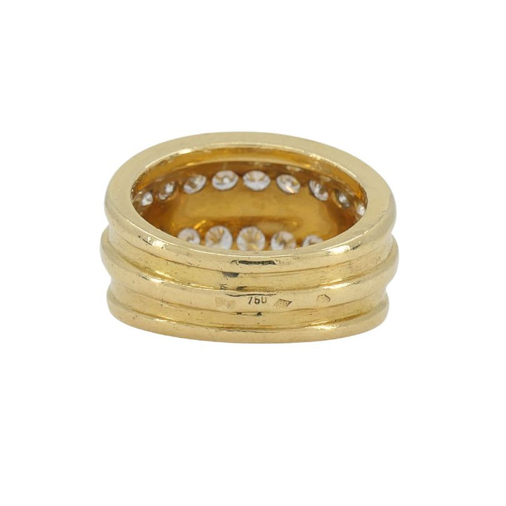 Van Cleef & Arpels 18k Gold Diamond Band Ring
