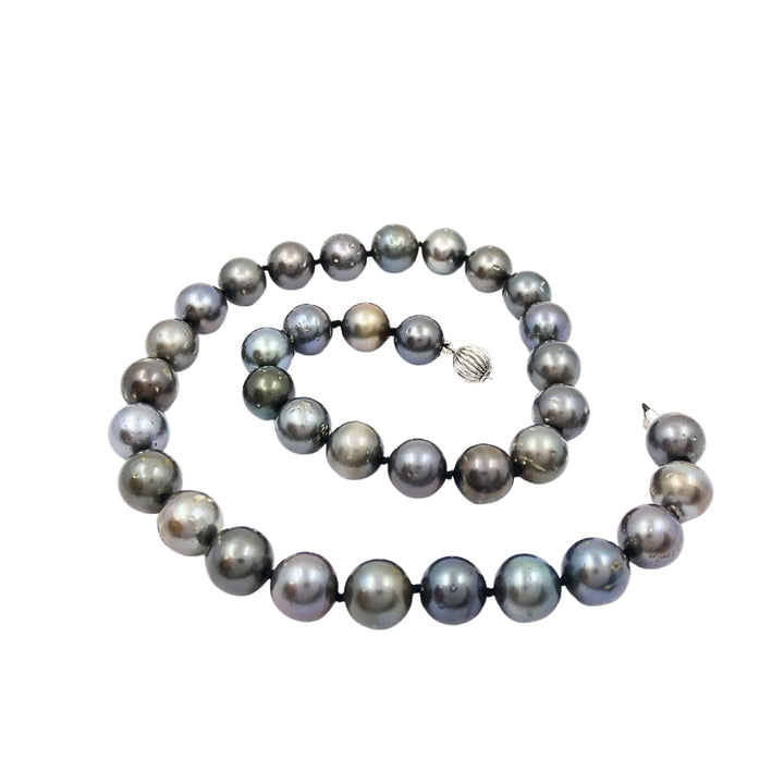 Tahitian Pearl Necklace 14k Gold Clasp