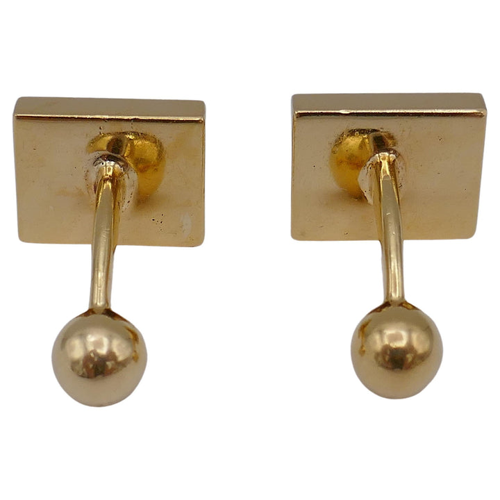 Vintage Gucci Gold Cufflinks Onyx