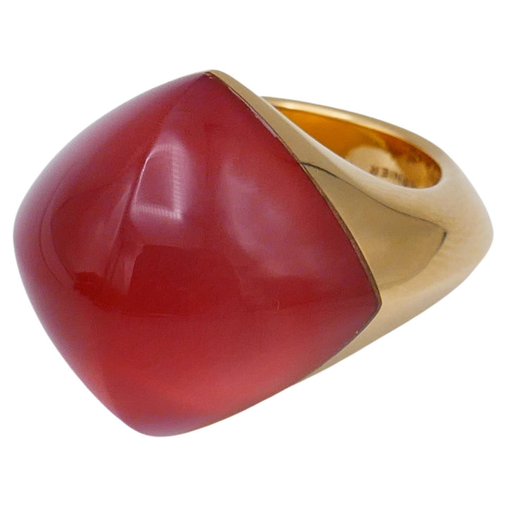 Vhernier Pan Di Zucchero Carnelian Rock Crystal Ring