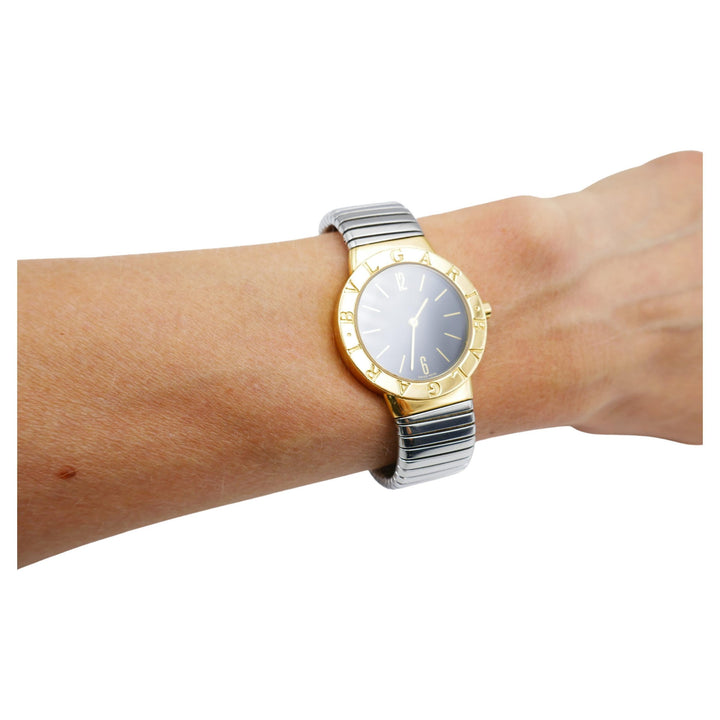 Bulgari Tubogas Gold Watch Stainless Steel