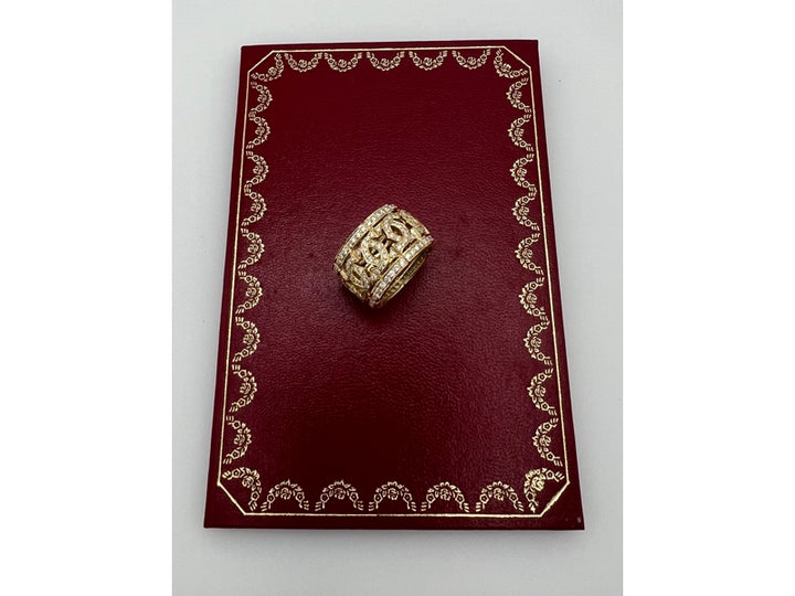 Cartier Wide Diamond Band Ring Double C de Cartier