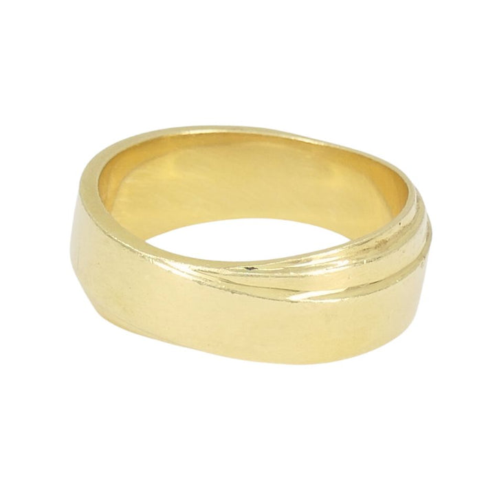 Vintage Tiffany & Co. 18k Gold Band Ring sz 9.75