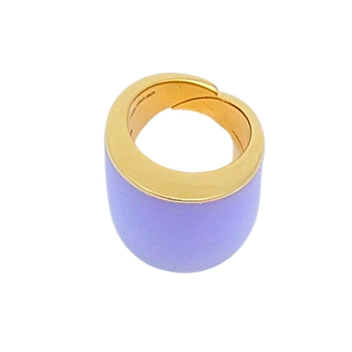Vhernier 18k Gold Violet Chalcedony Statement Ring