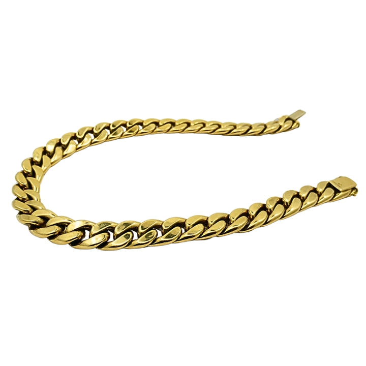 Carlo Weingrill Vintage Chain Necklace 18k Gold Heavy Link