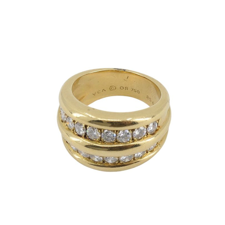 Van Cleef & Arpels 18k Gold Diamond Band Ring