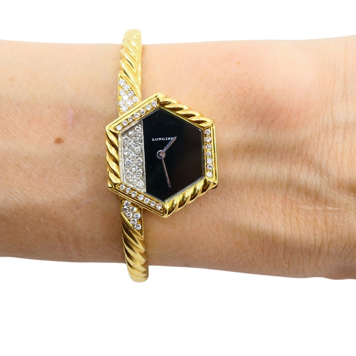 Longines Watch 18k Gold Diamond