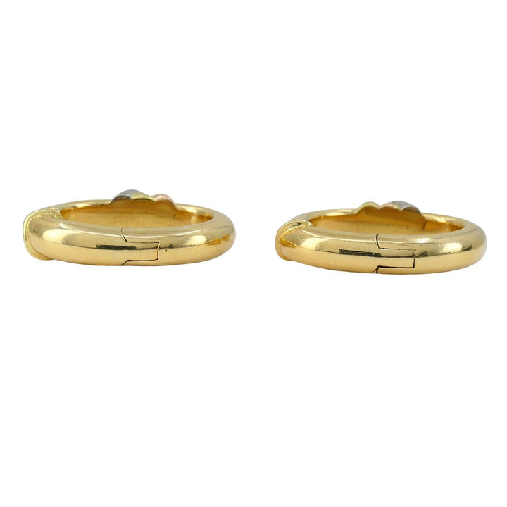 1995 Cartier 18k Gold Trinity Hoop Earrings
