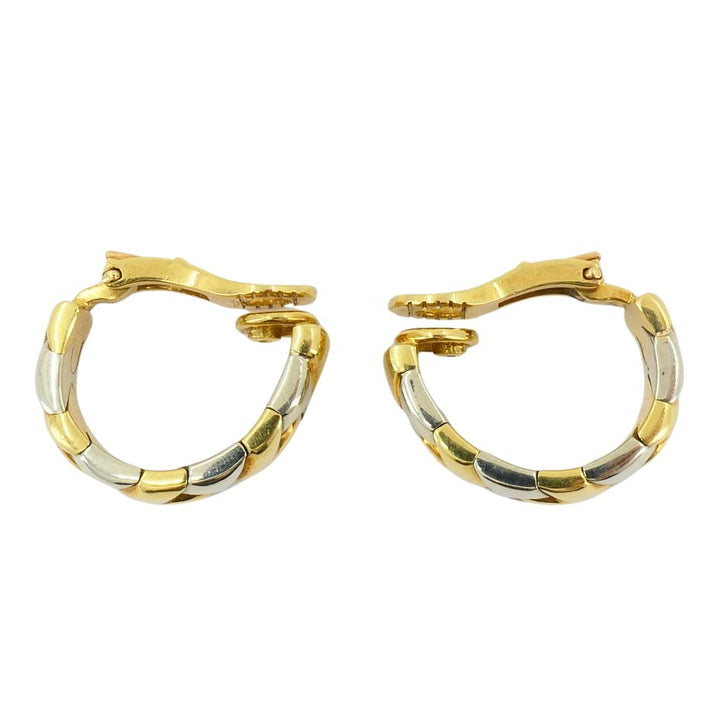 Bvlgari 18k Two-tone Gold Clip-on Huggie Alveare Earrings